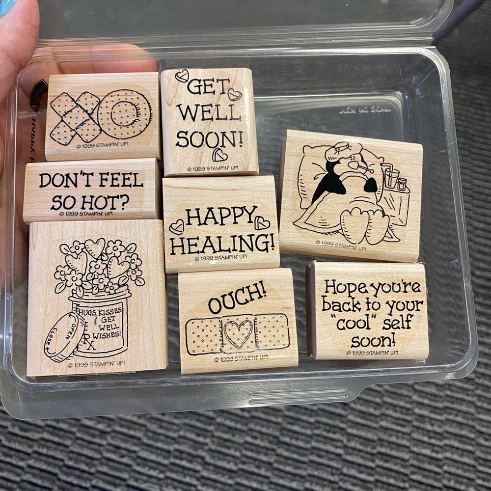 Stampin' Up! Wooden Stamp Set Happy Healing